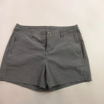 Shorts Kuhl Feminino 10 Bolsos Leves Ao Ar Livre Casual Chino Snap Cinza - Imagem 1 de 4