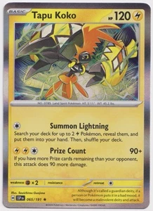 Tapu Koko - 065/191 - NM - Rare Holo - SV08: Surging Sparks - Pokemon TCG - Picture 1 of 2