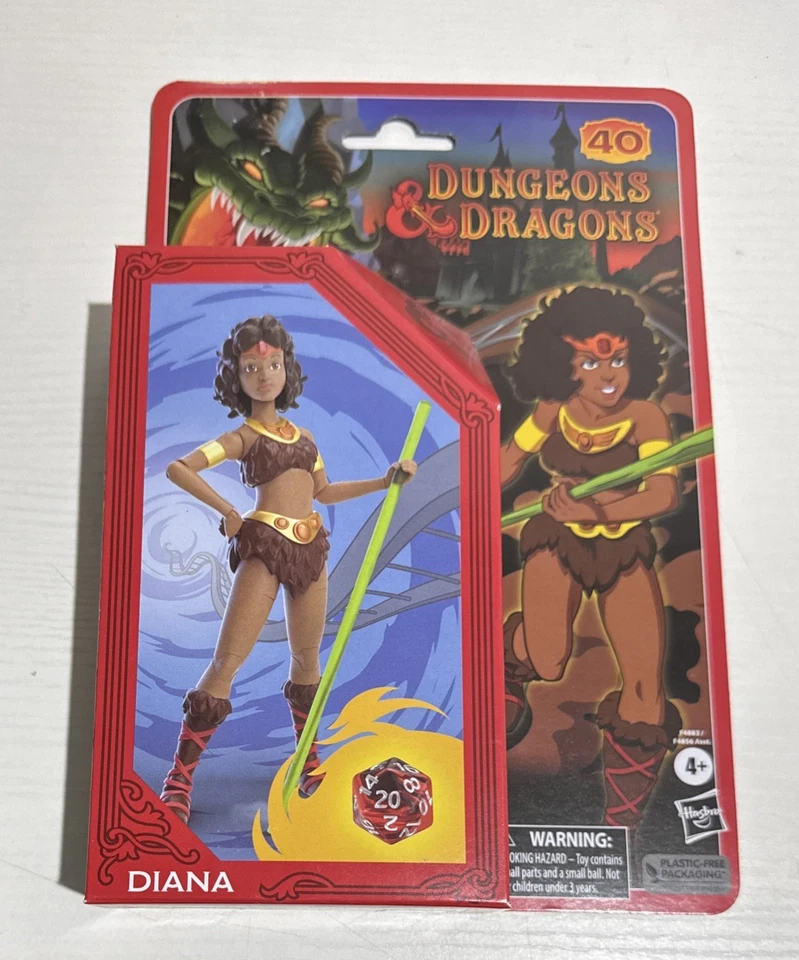 Figura de acción Hasbro Dungeons & Dragons serie animada Diana 2023 nueva, sellada Foto 1 de 2