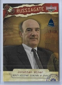 RARE 2020 DECISION RAINBOW ~ RUSSIAGATE ~ CARD #RG81 ~ 10/10 ~ JONATHAN WINER - Picture 1 of 2