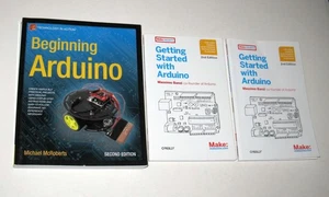 Lot 3 Arduino Programming Books 2x Getting Started 2nd Edition Beginning Arduino - Picture 1 of 2
