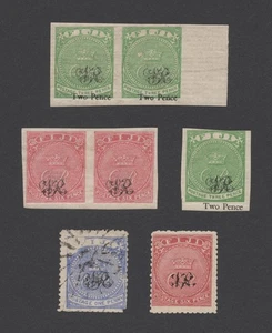 SELLOS RAROS DE FIJI 1876 QV VR CLÁSICOS INC RAROS SG #31b ERROR DE IMPRESIÓN DE ESQUINA VACÍA 1d - Imagen 1 de 16