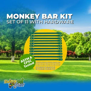 SET OSCILLANTE STUFF MONKEY BAR KIT (SET DI 11) CON ACCESSORI HARDWARE SCALA 0257 - Foto 1 di 8