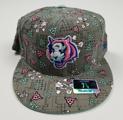 Cappello REEBOK NFL Cincinnati Bengals 3D ricamato grigio rosa con cappuccio piatto