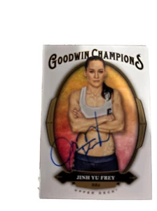 Goodwin Champions 2020 autografiado Upper Deck #4 Jinh Yu Frey firmado - Imagen 1 de 2