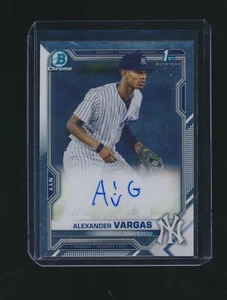 ALEXANDER VARGAS 2021 BOWMAN CHROME 1ST RC AUTO #CPA-AV - Picture 1 of 2