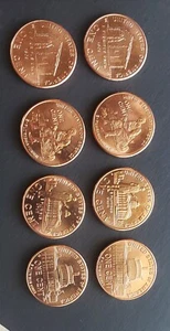 Under $3.92 Per Set (3), 8 Coins each 2009 P & D BU Lincoln Cent set, Free S&H - Picture 1 of 3