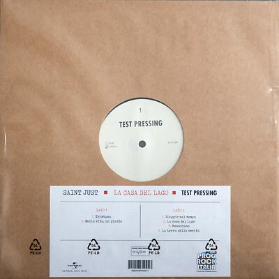 Folk-Prog - Saint Just – La Casa Del Lago, TEST PRESSING ITA 2023 Nr. 3/50 MINT! - Bild 1 von 2