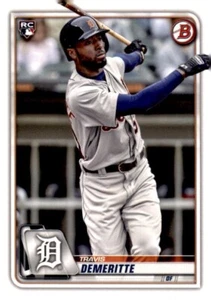 2020 Bowman Baseball #16 Travis Demeritte Detroit Tigers RC - Picture 1 of 2