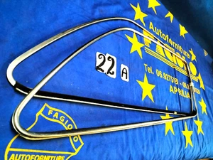 RASAVETRO PORTA FIAT 132 PROFILO INOX 2pz.ANTERIORE D/S.MODANATURA ARGENTA*NUOVO - Foto 1 di 11