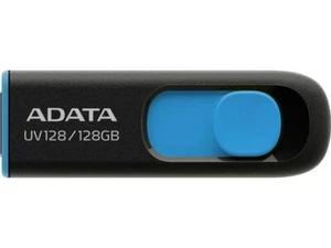 ADATA UV128 128GB BLUE Flash Drive USB 3.1 Memory Stick DISK KEY AUV128-128G-RBE - Picture 1 of 3