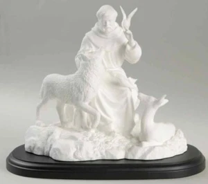 1998 Lenox ST. FRANCIS of ASSISI Bone China Figurine White 8.5” Retired - Picture 1 of 12