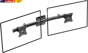 Dual Monitor Wall Mount, Single to Double VESA Bracket Adapter, Horizontal Assem - Picture 1 of 9