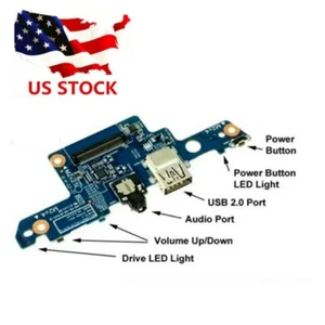 USB Audio Power Button Board For HP ENVY X360 M6-AQ M6-AQ105dx 856808-001 JS6 - Picture 1 of 4
