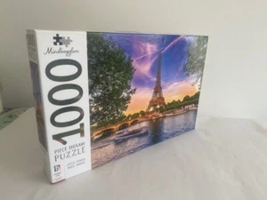 Mindbogglers Puzzle 1000 Pezzi: Torre Eiffel, Parigi, Francia 100% Completo - Foto 1 di 4