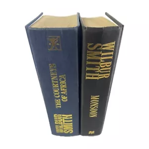 Wilbur Smith VTG Hard Cover Book Set. Monsoon Courtney’s Of Africa - Macmillan - Picture 1 of 13
