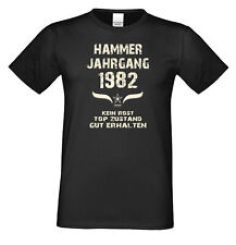 T-Shirt 40. Geburtstag Geschenk 40 Jahre Sprüche Fun Männer Hammer Jahrgang 1982
