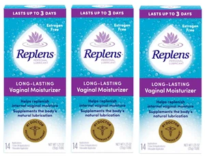 Replens Long Lasting Vaginal Moisturizer, 35 G (Pack of 3) 14 Applications and O - Picture 1 of 12