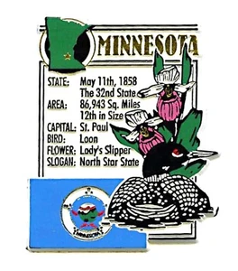 Imán de nevera de montaje Minnesota the North Star State - Imagen 1 de 1