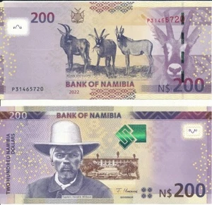 Namibia - 200 Dollars 2022 UNC P. 15 Lemberg-Zp - Picture 1 of 1