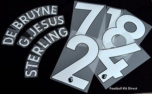 Official Manchester City 2017/18/19 Football Name/Number Set issue A - Picture 1 of 5