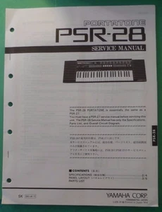 Original Yamaha Portatone PSR-28 Digital Keyboard SERVICE Manual - Picture 1 of 3