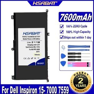 HSABAT 357F9 7600mAh Battery For Dell Inspiron 15- 7000 7559 7557 7566 7567 5576
