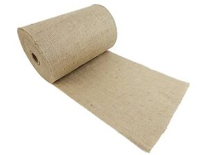 14" Wide 100 Yards 100% Natural Jute Upholstery Burlap Roll - FREE SHIP