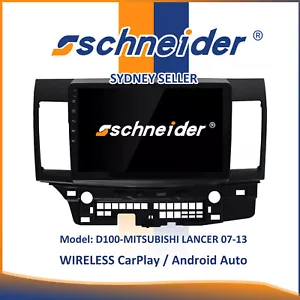 10" WIRELESS CARPLAY ANDROID AUTO SAT NAV BT FOR MITSUBISHI LANCER 2007-2013 - Bild 1 von 4