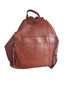 EVITY BROWN TAN LEATHER BACKPACK "Like New " - Picture 1 of 15