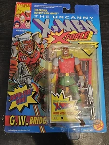 ToyBiz Uncanny X-Men X-Force G.W. Bridge 1992 NIP W/Card Marvel Action Figure - Picture 1 of 9