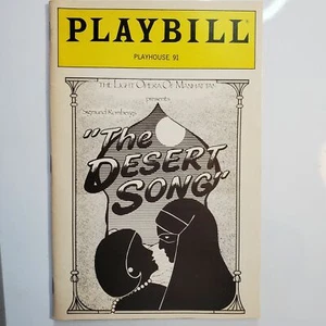Vintage Playbill "The Desert Song 1988 - Picture 1 of 2