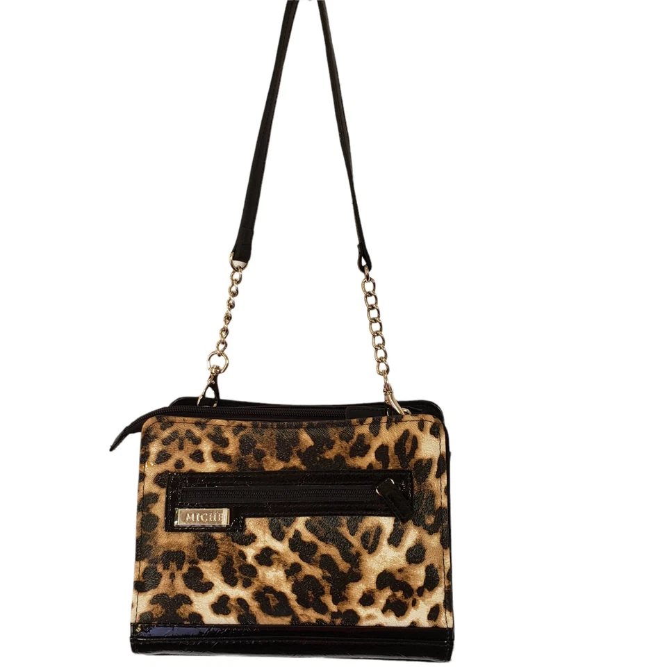 Bolso de Mano Intercambiable Miche Cartera Pequeña Base Bolso Leopardo Xtra Shell Dorado Nuevo sin Etiquetas Foto 1 de 4