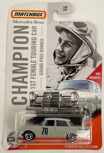 MATCHBOX 2020 '62 MERCEDES-BENZ 220 SE SEDAN 1st FEMALE CHAMPION TOURING CAR - Picture 1 of 5
