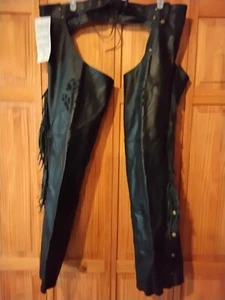 Allstate Womens Leather Chaps AL2424 Size 3XL New With Tags - Bild 1 von 10