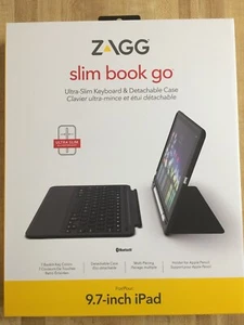 ZAGG Slim Book Go Ultra-Slim Keyboard & Detachable Case For 9.7-inch iPad - Picture 1 of 4