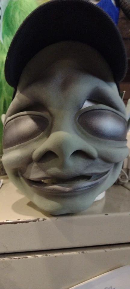 Orion Latex Face Mask with Attached Hat Alien Halloween - Image 1 of 1