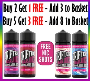 Drifter Bar Juice | 50/50 PG/VG Shortfill | 100ml + 2 FREE Nicotine Shots | 0mg - Picture 1 of 4