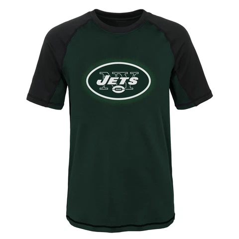 Outerstuff NFL Youth New York Jets Short Sleeve Rash Guard Shirt Cover
