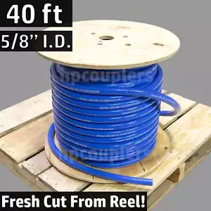 40 ft 5/8" ID FlexFab 5526 Blue Silicone Heater Hose 16mm 350F Radiator Coolant - Bild 1 von 4