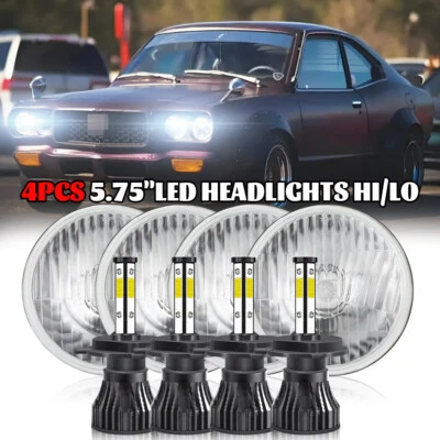 4 PIEZAS 5-3/4 5.75" blanco h4 faros LED haz alto/bajo para BMW 325i 528i 535i E30 Foto 1 de 4