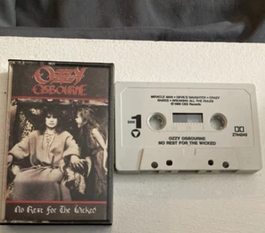 OZZY OSBOURNE NO REST FOR THE WICKED Cassette Tape 1988 TESTED - Picture 1 of 1