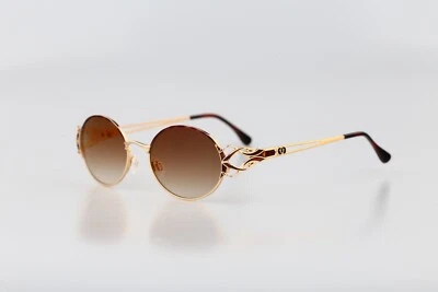 Gafas de sol Diva 5047 26, vintage años 90 tortuga y oro victoriano ovaladas mujer, nuevas de stock Foto 1 de 4