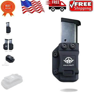 Custom Kydex IWB/OWB Magazine Holster - Fits 9mm/.40 Double & Single Stack - Image 1 of 4