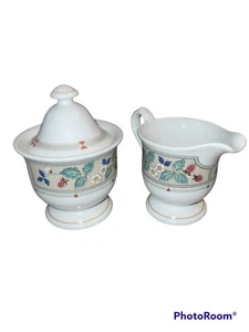 Mikasa Provincial CV915 Strawberry Hill Sugar & Creamer China Dish Made In Japan - Picture 1 of 11