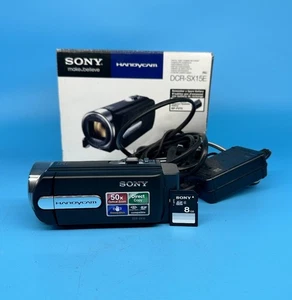 Sony Handycam DCR-SX15E HD Camcorder Videokamera mit Ladegerät & SD-Karte - getestet - Bild 1 von 14