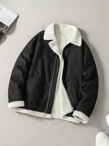 Gefütterte Herren Lederjacke - Stilvoll Elegant - Männer/Jungs - - Bild 1 von 3