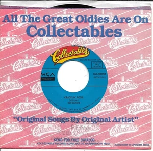 NEIL DIAMOND  Cracklin' Rosie / He Ain't Heavy He's My Brother 45 - Picture 1 of 1