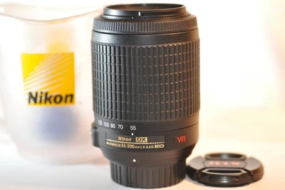 Nikon DX AF-S VR Nikkor 55-200mm G ED lens READ for D3400 D5600 D7200 D90 D7500 - Image 1 of 4