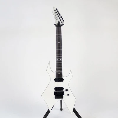 B.C.Rich Warlock Legacy 7 With Floyd Rose Gloss White Pearl String Electric Guit - Image 1 of 4